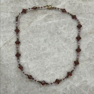 Elegant Purple Tones Beaded Necklace